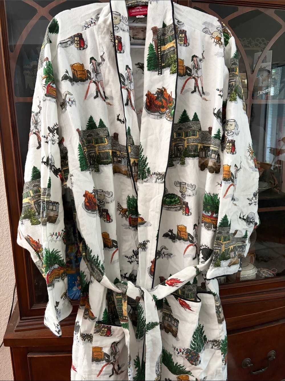 Pottery Barn White Holiday Print Robe 
National lampoon